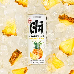 CHI FOREST Pineapple Pop Sparkling Water (11.16 fl oz* 24Cans)
