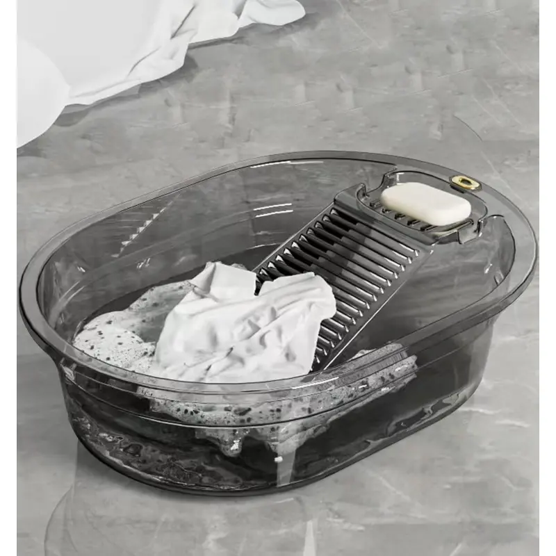 – Portable Washboard for Hand Washing Clothes.Heavy-Duty & Thickened Wash Board Basin & Laundry Tub for Home, Camping, RV & Emergency