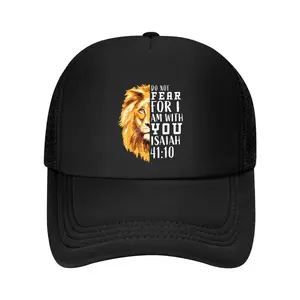 Christian Religious Bible Verse Sayings Lion Fear Scripture Funny MEN WOMEN BASEBALL CAP