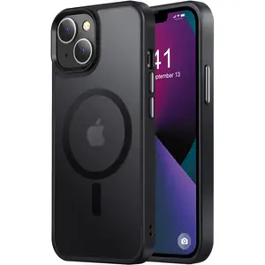 Entronix Case Compatible with Magsafe for iPhone 15 Magnetic Case, Heavy Duty Slim Dual Layer Shockproof Cover Protection Protective