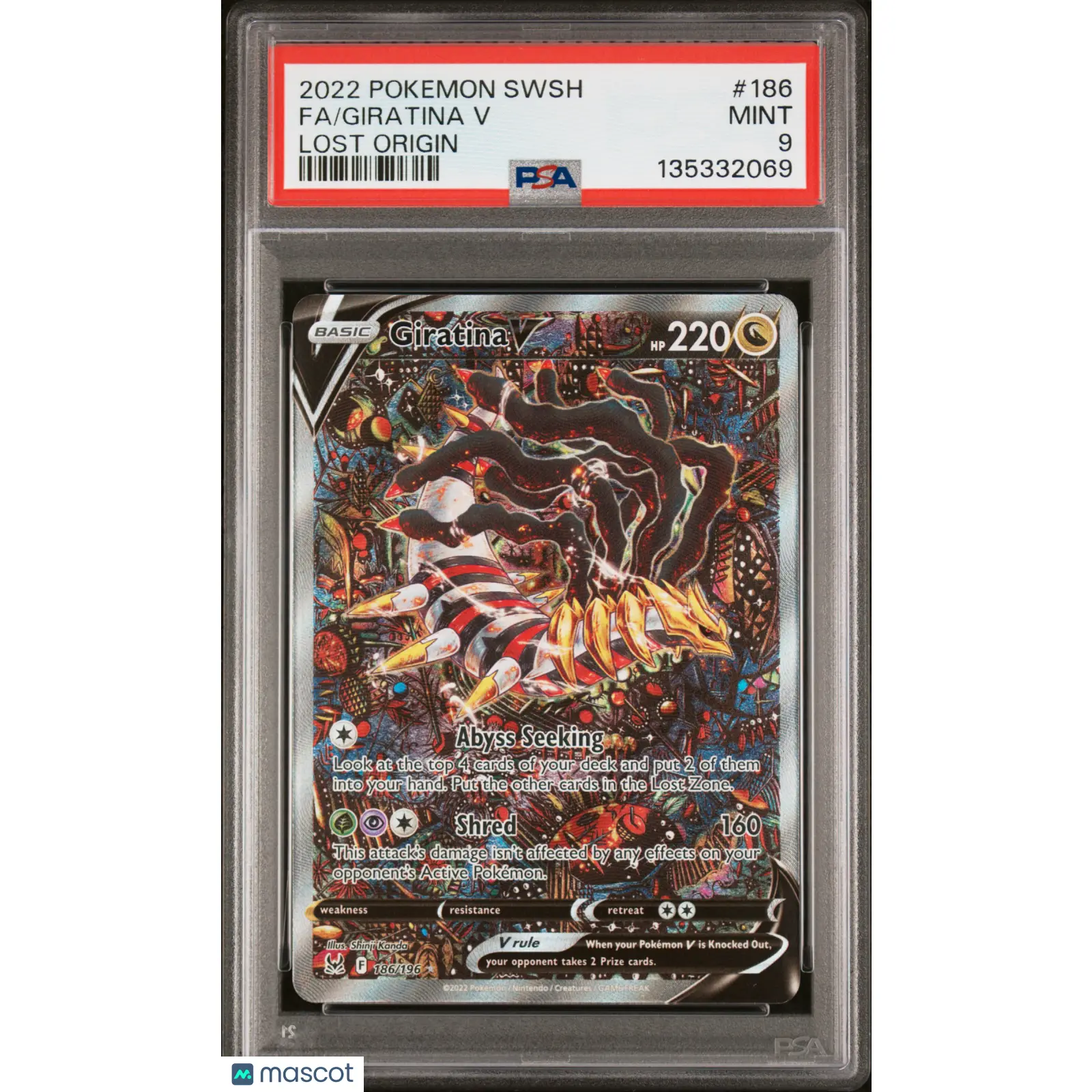 Giratina V #186 2022 Pokemon Sword & Shield Lost Origin Lost Origin Fa PSA  9 - TikTok Shop