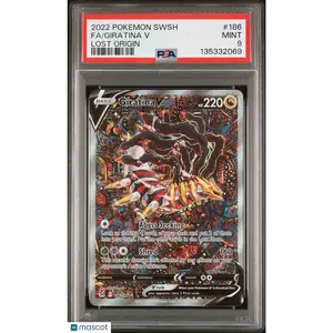 —Giratina V #186 2022 Pokemon Sword & Shield Lost Origin— Lost Origin Fa PSA 9