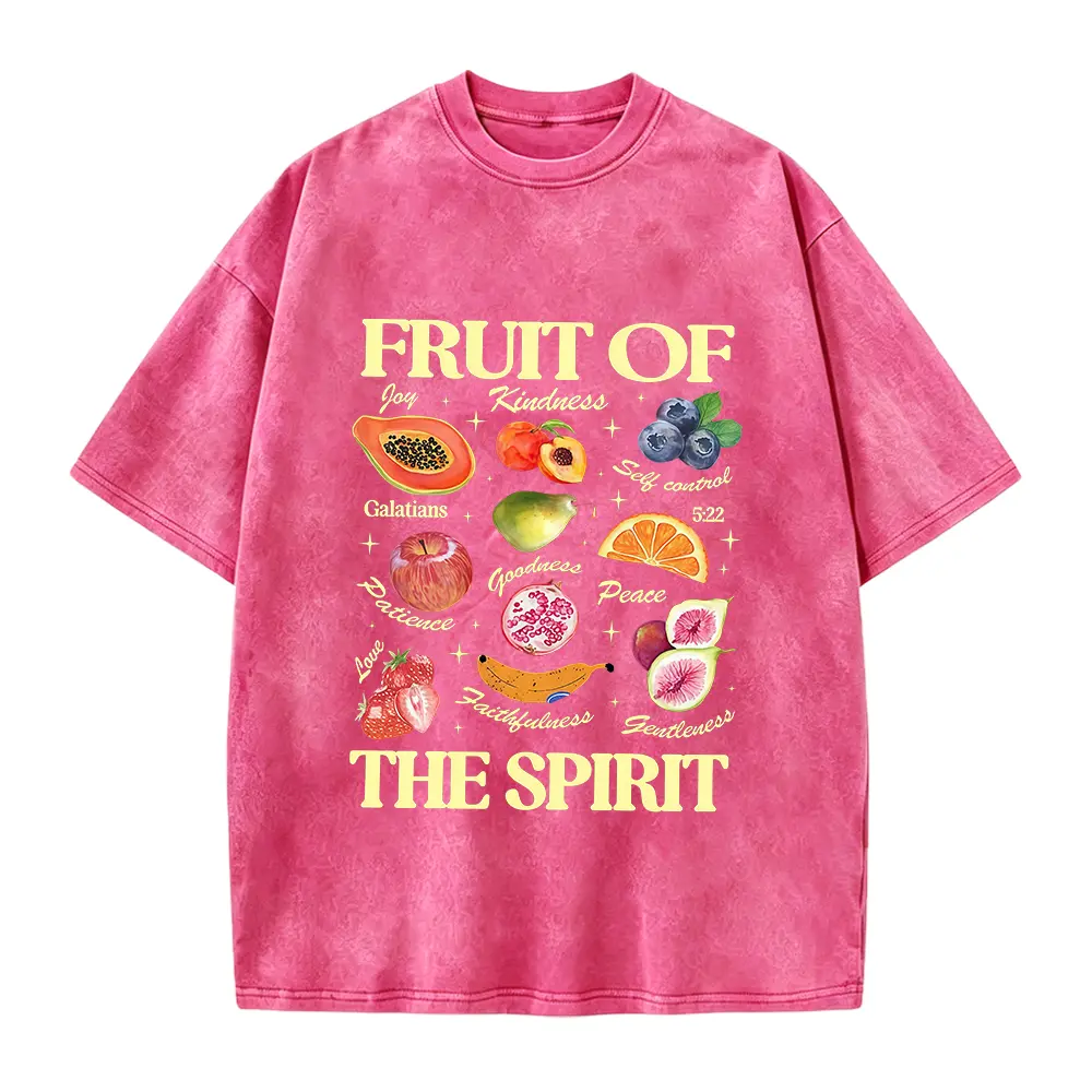 Fruit of the Spirit Shirt, Christian Shirt, Bible Verse Shirt, Christian Gift, Trendy Farmer's Market Shirt, Jesus Faith Tee Casual Smooth