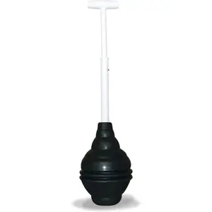 BeehiveMAX Heavy Duty Toilet Plunger - Seals All Bowl Shapes – Powerful Clog Removal