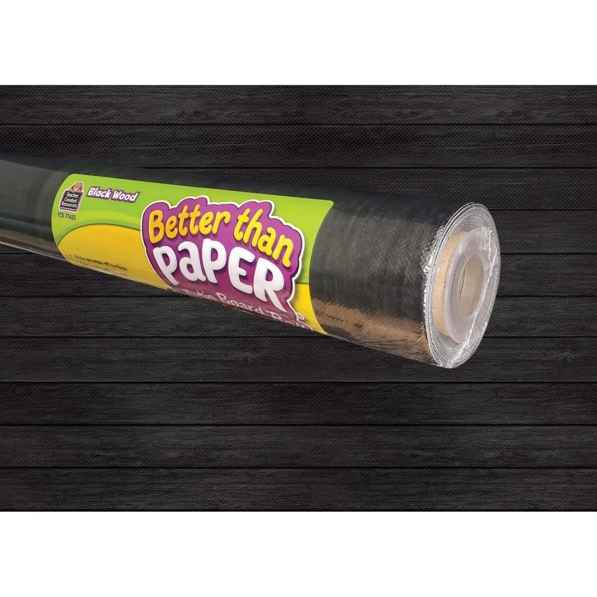 Teacher Created Resources TCR77453 Bulletin Board Roll, Black Wood