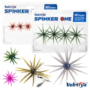 Tentacle Creature Lure, Japanese Style Soft Plastic Baits for Bass Fishing - for Drop Shot, Wacky Rig/Neko Rig and Finesse, Slow Sinking, Soft Bait by Velrifya