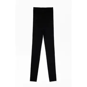 Fear of God ESSENTIALS Men's Women's Vintage Black Ribbed Knit Leggings