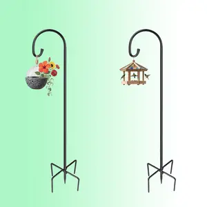 Shepherd Hook for Yard & Garden Strong Load Quick Assembly One-Person Install Multi-Use No Warranty