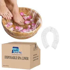 TP Plastic 400 PCS Clear Disposable Foot Spa Liners | Waterproof & Hygienic Pedicure Tub Liners for Salon & Home Use