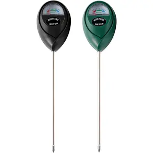 2 Packs Soil Moisture Meter, Plant Water Meter for House Plants, Soil Tester for Garden Lawn Farm Indoor & Outdoor Use, No Battery Required Black & Green