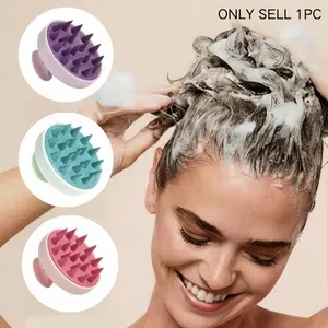 Scalp Massage Brush, 1 Count Hair Scalp Massager, Heatless Hair Washing Tool, Silicone Hair Brush, Exfoliating Head Scratcher, Suitable for Both Men and Women, Personal, Cleaning Brush