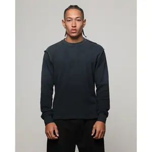 American Thrift Long Sleeve Thermal T-Shirt Washed Black