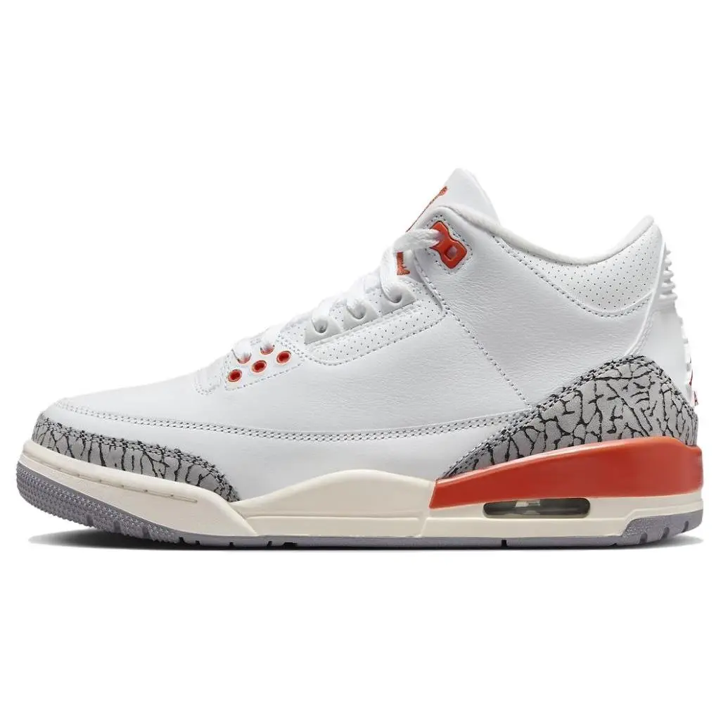 Women's Air Jordan 3 Retro 'Georgia Peach' Athletic Sneaker, Women's Sports Footwear Shoe, Sports Shoes, Training