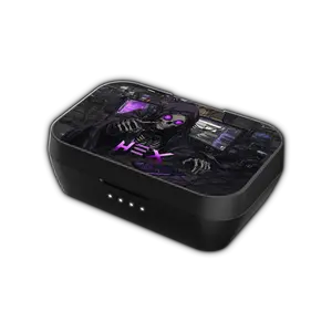 Purple Hex Shell For Earbuds Case