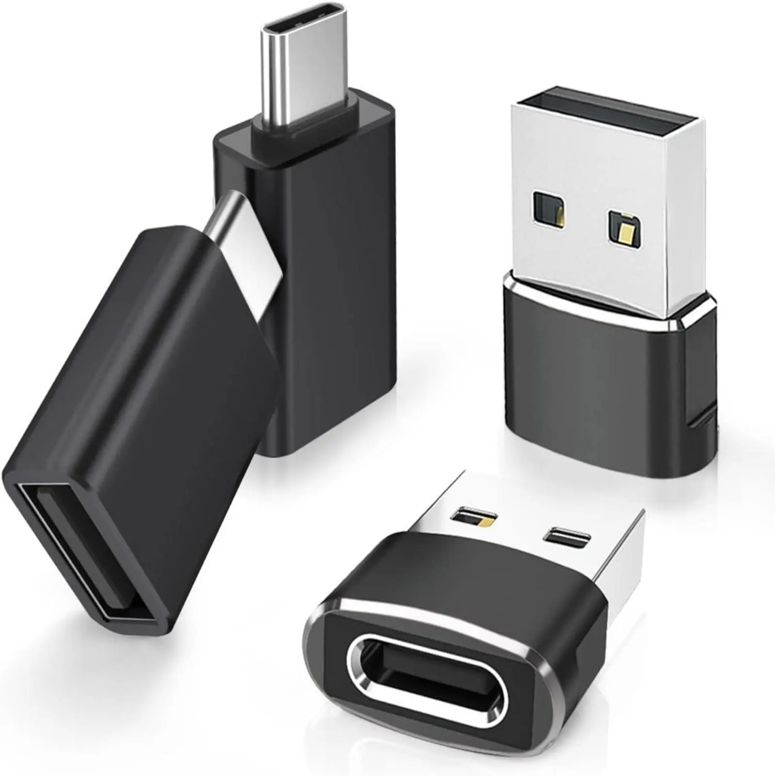 USB C to USB Adapter, Adaptor, USB Connector, Multifunctional USB C Male to USB 3.0 Female Adapter, Type A OTG Converter for iPhone 15 Pro Max Plus, Mouse Keyboard, Galaxy S23 S24, MacBook, Apple Watch, CarPlay