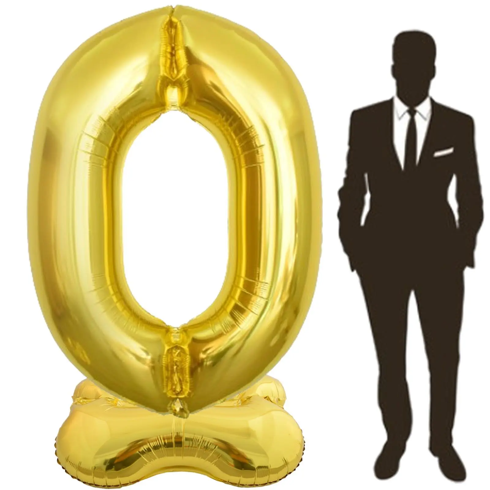 65 Inch Giant gold Foil Number Balloon,Old Children's Birthday Party Helium Balloon Wedding And Celebration Themed Party Decoration Supplies