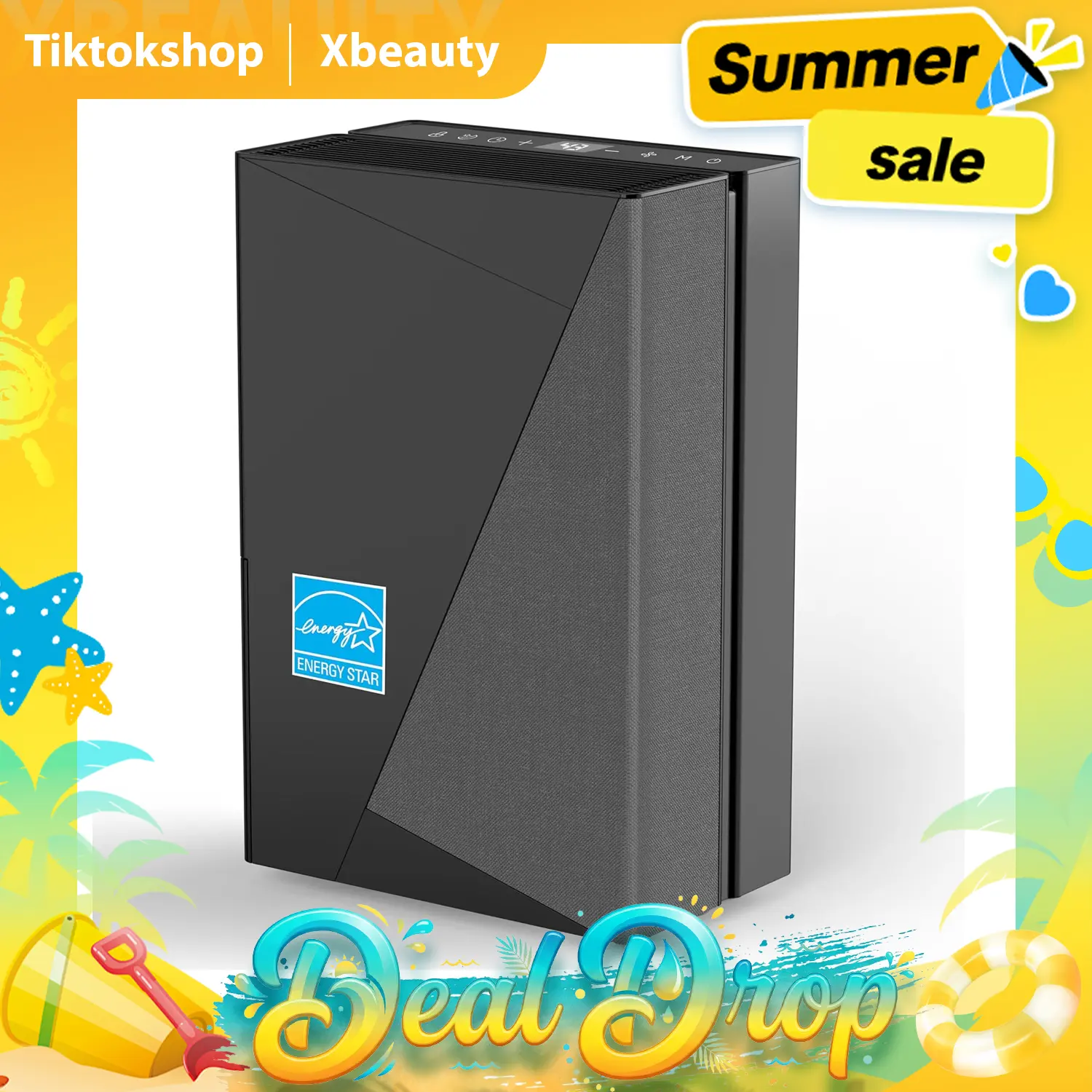 4500 Sq.Ft Most Efficient Energy Star 2026 Dehumidifier,80 Pint/Day Smart Compressor Dehumidifier with Drain Hose, Intelligent Humidistat,for Basement,Bedroom,Home,Bathroom