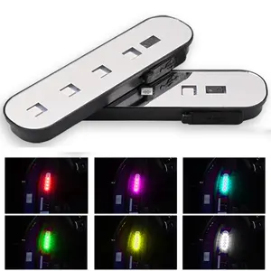 4PCS Car Door Warning Lights, Wireless LED Safety Sensor Light, USB Rechargeable Anti-Collision Door Opening Alert Lamp, Multi-Color Flashing Courtesy Light for Cars SUVs Truckscar door safety light
