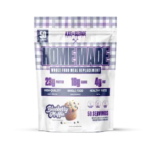 Axe & Sledge Home Made Meal Replacement, 48g Protein, Fiber & Enzymes | Real Food Nutrition, 25 Servings