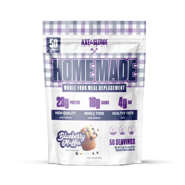 Axe & Sledge Home Made Meal Replacement, 48g Protein, Fiber & Enzymes | Real Food Nutrition, 25 Servings