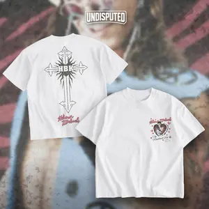 UNDISPUTED Shawn Michaels The Heartbreak Kid Heavy Cotton WWE Double Sides T-shirt For Wrestling HBK Fan Apparel Menswear Womenswear Gift For Fans DTG Breathable Printing