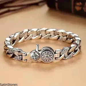 S925 Silver Plated Rotating Bracelet for Women Fashion Spinner Fidget Jewelry Trendy Aesthetic Accessories Perfect for Everyday Wear Ideal Gift for Friends Family Mom Sister Birthday Holiday Party & Daily Outfits Matching