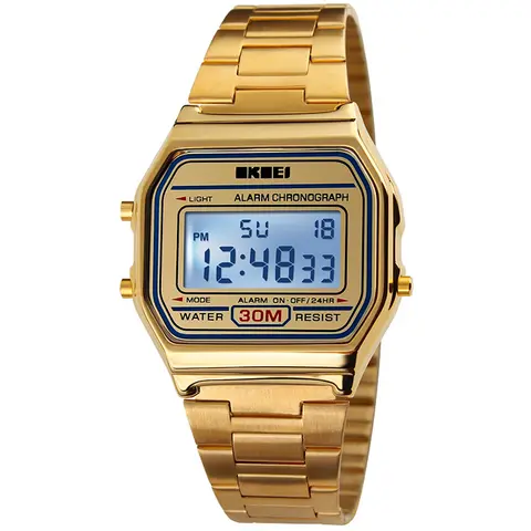 Men's Gold Stainless Steel Casual Fashion Wristwatch - Backlit Quartz, Multifunction Chronograph, Waterproof, Stylish Watch, Adjustable, Accessories Adults, Gifts Adults, Gifts for Boyfriends