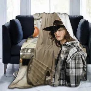 Chandler Riggs Carl Grimes Soft and Comfortable Warm Fleece Blanket for Sofa, Bed, Office Knee pad,Bed car Camp Couch Cozy Plush Throw Blankets