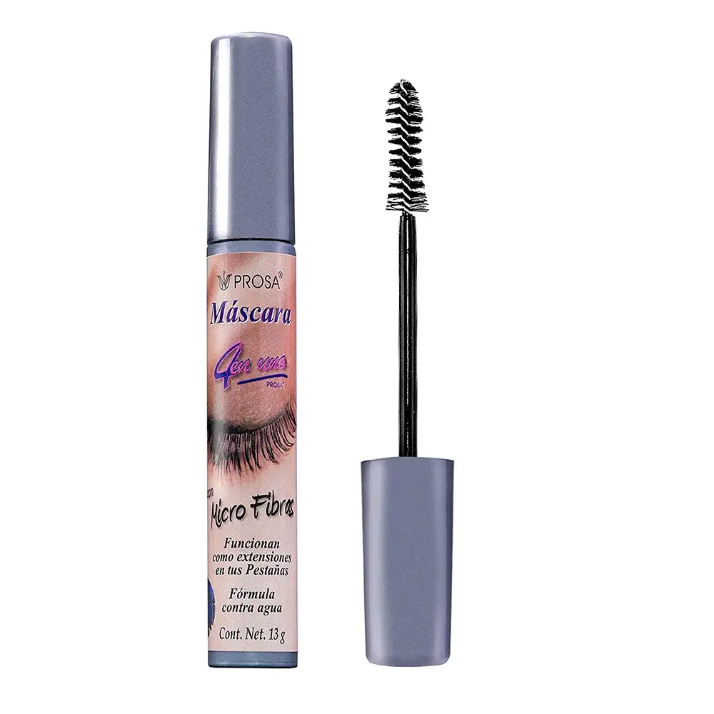 Mascara de pestañas Prosa 4 en 1 Microfibra Eyelash Makeup Waterproof
