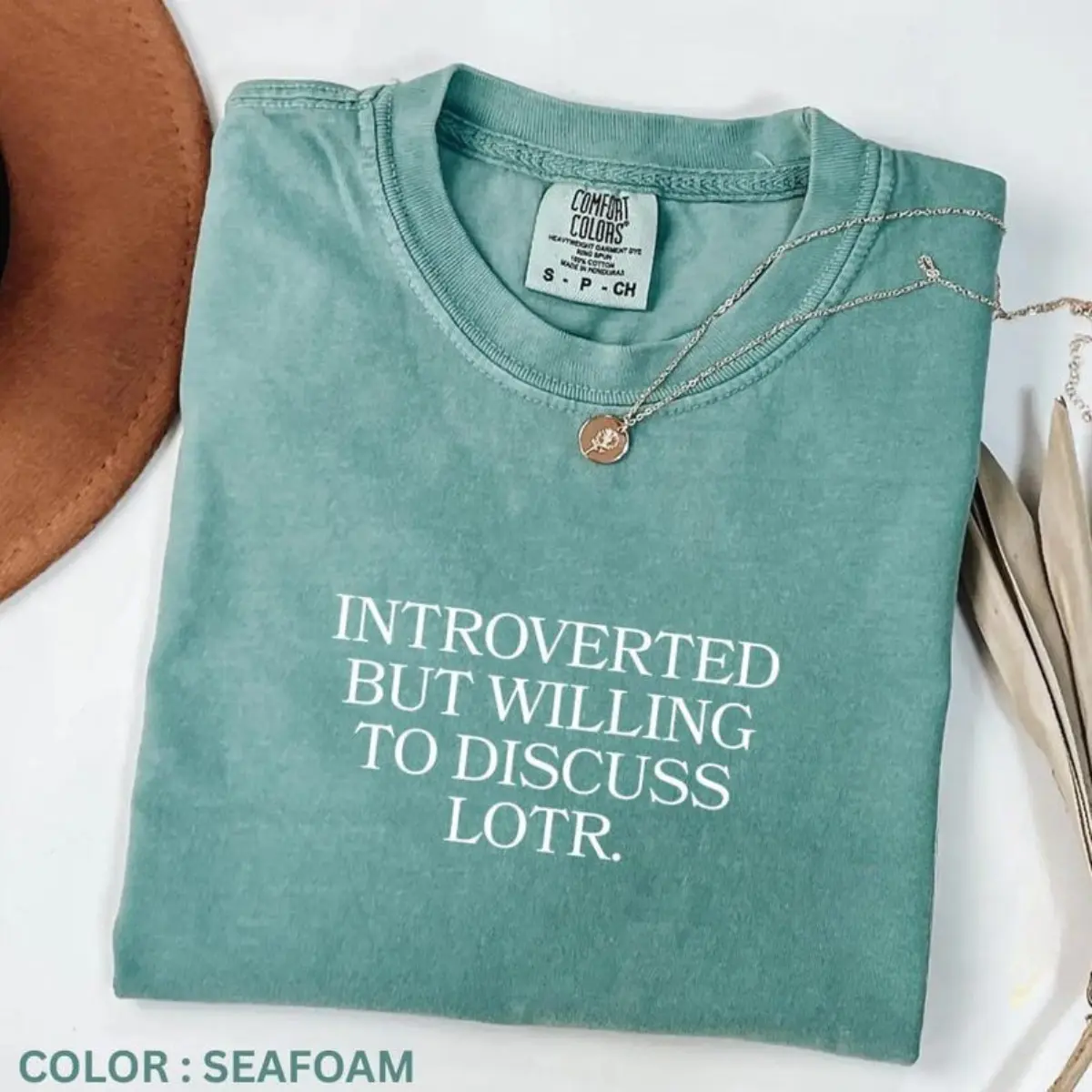 Comfort Colors Introverted But Willing To Discuss LOTR T-shirt Funny Tee Tolkien Fan Gift Hobbit Nerdy Book Lover T-shirt Geeky Movie Shirt