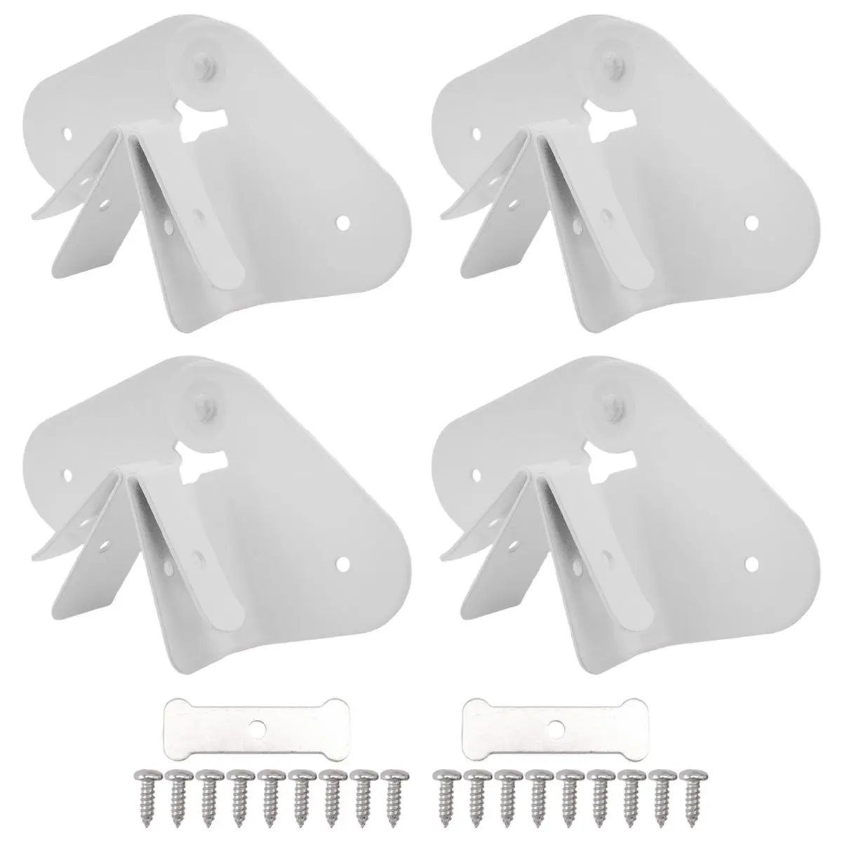 4 Pack Gutter Downspout Extensions Gutter Hinges Downspout Extension for Rectangle or Square Downspout