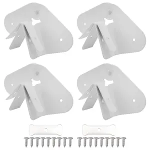 4 Pack Gutter Downspout Extensions Gutter Hinges Downspout Extension for Rectangle or Square Downspout