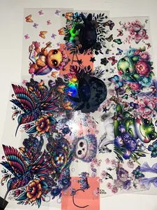 Cup Wrap Bundle - 20 Pieces Mystery Cup Wraps with Cute Characters and Vibrant Designs for Fun and Stylish Cups