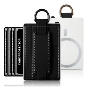 Lorzor Magsafe Wallet with Hidden Stretch Band
