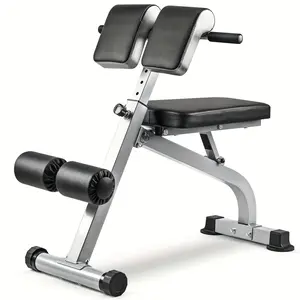 Sports Season Promotion Roman Chair with Adjustable Height and Back, 5 in 1 Compact Multi-function weight bench Hyperextension Roman Chairs, Glute, Hamstring, and Ab Workouts Foldable Sit Up Gym Bench for Home