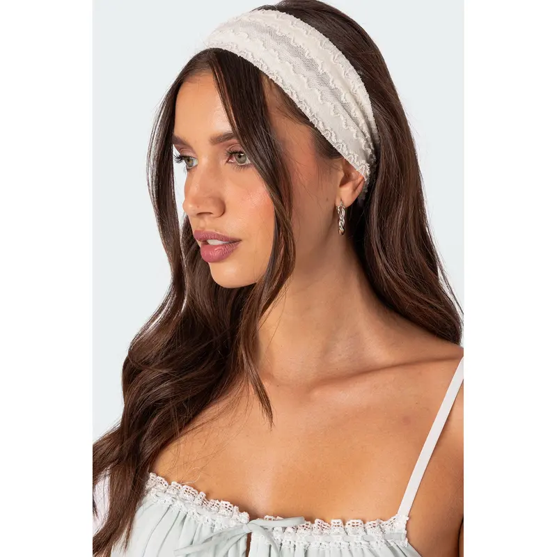 Hand Knits 2 Love Cottonn Bandana Headband Headwrap Flower  display picture 2