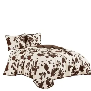 Rustic Cowhide Brown Quilt Rustic Cowhide Brown Quilt