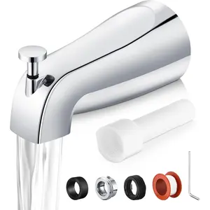 Bathtub Faucet Replacement with Diverter,Easy to Install Tub Spout for 1/2" Copper Pipe,1/2" IPS and 3/4" IPS with Install Tool