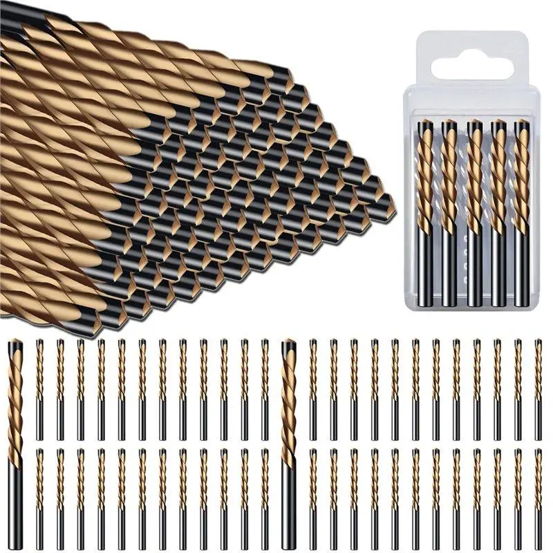 1/8 Inch Hss Drywall Router Bits,52 PCS Drywall Cutting Bit,Guide Point Brocas Para Drywall for Door and Window Openings