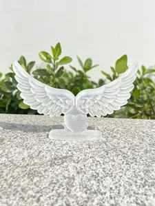 Suvi(4991)gc.Amazing Selenite Angel Wings Carving