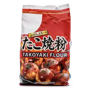 Otafuko Takoyaki Flour Mix 16 oz Makes 100 Pieces Japanese Style Batter Mix for Savory Octopus Balls