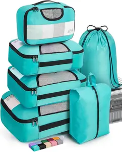 6-Set Packing Cubes for Travel & Carry-On Luggage