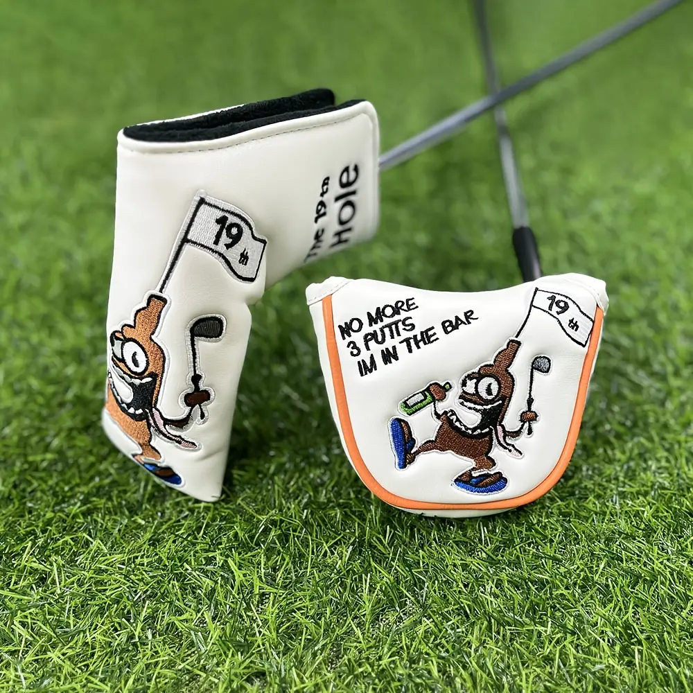 Pirate Group Design Golf Club Head Cover, Durable & Stylish Golf Putter Protector Accessory, Golf Accessories, Perfect Gift for Golf Enthusiasts