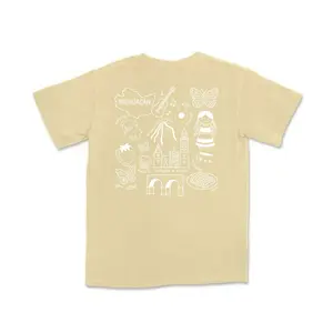 Michoacan México State Comfort Colors T Shirt Unisex Cotton Tee Top Summer Shortsleeve Tshirt Casual Graphic Short Sleeve T-Shirt shirts women