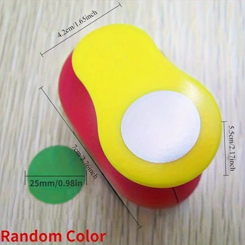 9/16/25/38/50mm Random Color Circle Punch DIY Embossing Punches Scrapbooking Machine Craft Cutting Machine Paper Cutting Hole Punch Rounder Cutter Paper Cutters