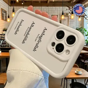 Minimalist Custom Name Text Pattern Case for iPhone 17 16 15 14 Pro Max 13 12 11 XR XS Plus Air Slim Lightweight Shockproof Anti Drop Durable TPU Cover