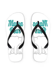 2026 Summer New Women'S Flip Flops, Open Toe Flat Heel, "Mama Bear" & Cubs Design, Available in Various Colors And Sizes, Ideal for Mother'S Day, Easter, Holiday Gifts, Fashion Sandals for All Seasons, Women Shoes