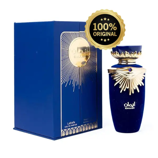 Lattafa Eman EDP Spray - Havana Bleu Fresh Aromatic Jasmine Musk Unisex Fragrance, 3.4 oz (100ml), Single Item