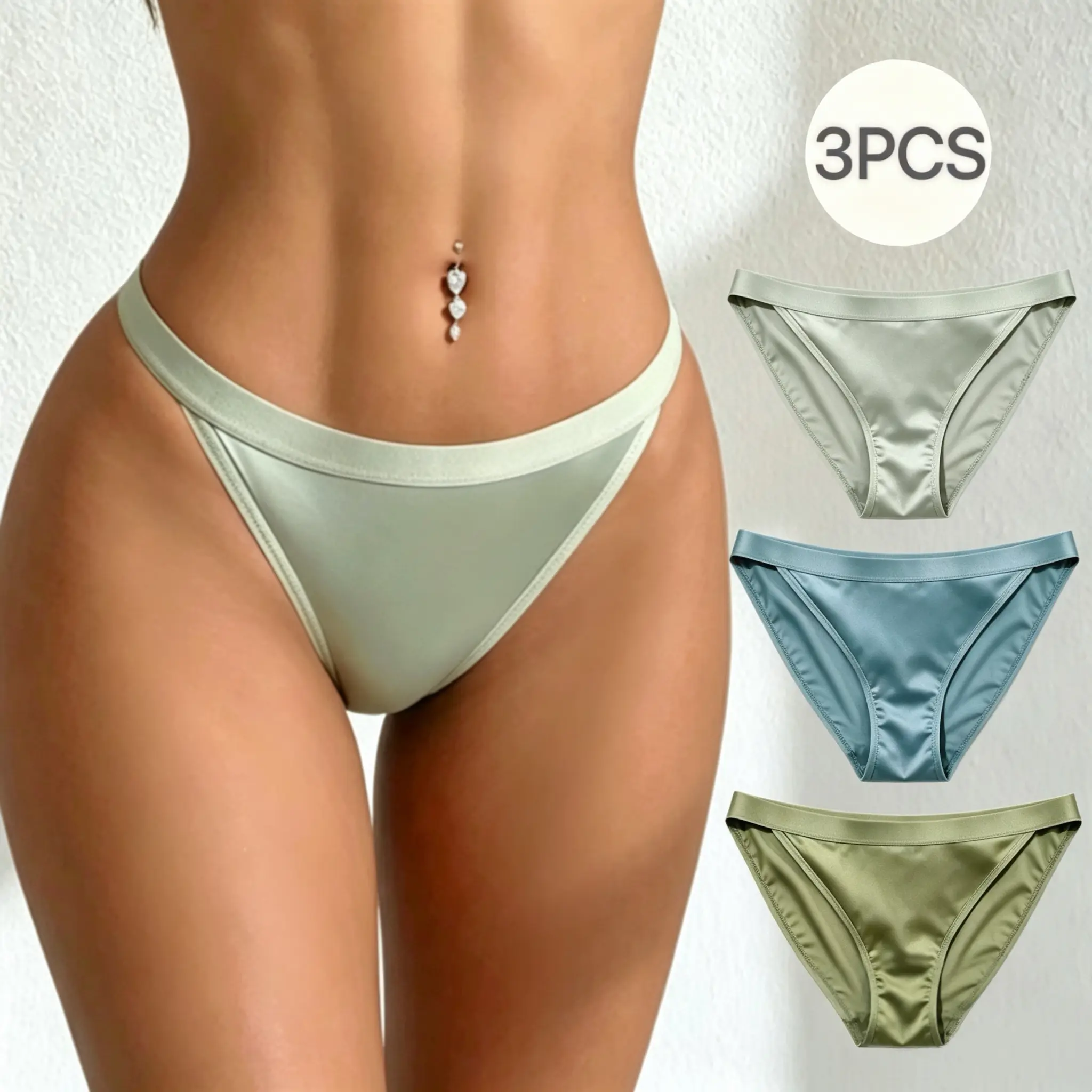 sexy lingerie au White panties nylon underwear