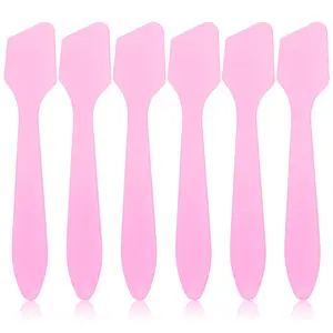 300 PCS Mini Cosmetic Spatulas (3.2" x 0.6") – Disposable Pink Plastic Makeup Spatula Tools for Face Cream, Lotion, Skincare, Beauty Samples, and DIY Cosmetics